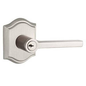 Baldwin Reserve - Square Door Lever with Traditional Arch Rose