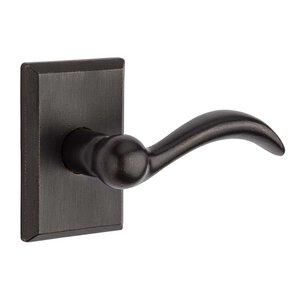Baldwin Reserve - Rustic Arch Door Lever with Rustic Square Rose