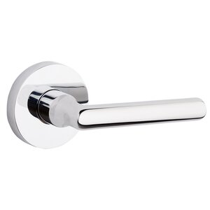 Baldwin Reserve - Tube Door Lever with Contemporary Round Rose