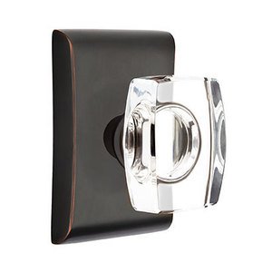 Emtek Hardware - Crystal Door Hardware - Windsor Door Knob with Neos Rose