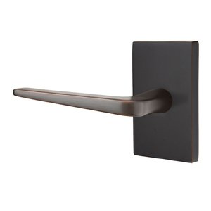 Emtek Hardware - Brass Modern - Athena Door Lever With Modern Rectangular Rosette