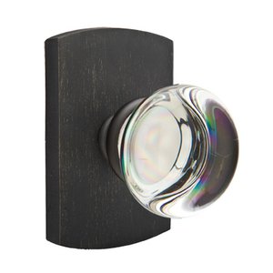 Emtek Hardware - Crystal Door Hardware - Providence Door Knob with #4 Rose