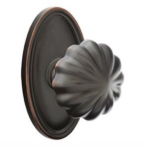 Emtek Hardware - Brass Classic - Melon Door Knob With Oval Rosette