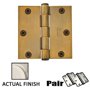 3 1/2" X 3 1/2" Square Steel Heavy Duty Hinge (Sold In Pairs)