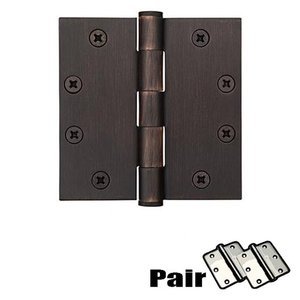 4 1/2" X 4 1/2" Square Steel Heavy Duty Hinge (Sold In Pairs)
