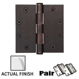 4 1/2" X 4 1/2" Square Steel Heavy Duty Hinge (Sold In Pairs)