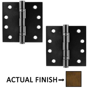 4" X 4" Square Steel Heavy Duty Ball Bearing Hinge (Sold In Pairs)