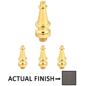 Steeple Tip Set For 3 1/2" Heavy Duty Or Ball Bearing Solid Brass Hinge (Sold In Pairs)