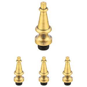 Steeple Tip Set For 4 1/2" or 5" Heavy Duty Or Ball Bearing Solid Brass Hinge (Sold In Pairs)