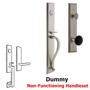 Grandeur Door Hardware - Fifth Avenue - One-Piece Dummy Handleset with S Grip and Coventry Knob