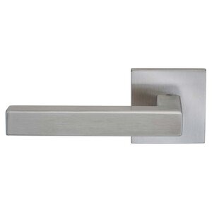 Door Levers by Omnia Door Hardware - Square Lever with Square Rosette