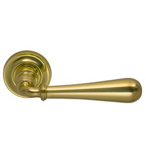 Door Levers by Omnia - Traditions Timeless Lever with Small Radial Rosette