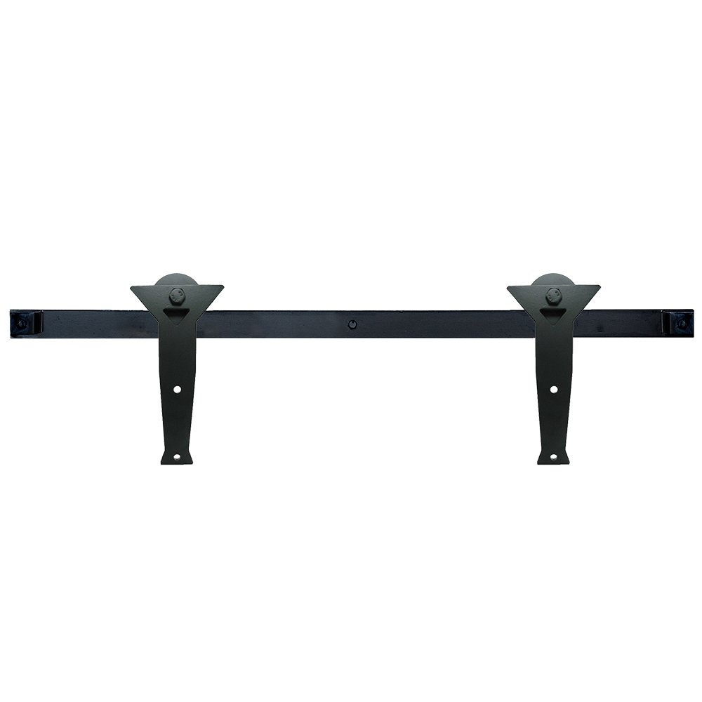 Smooth "Y" Strap Barn Door Kit with 5' Track in Black