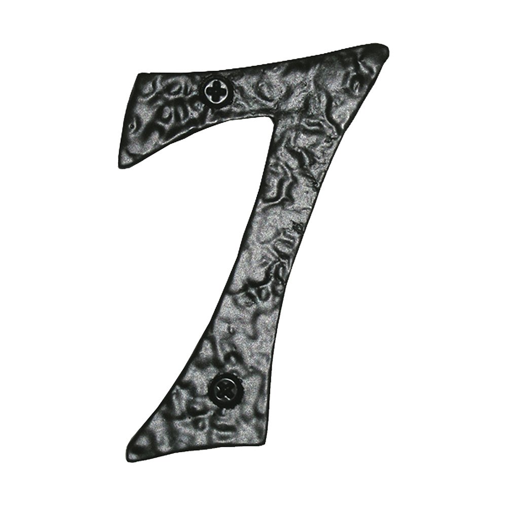 4" House Number #7 in Black