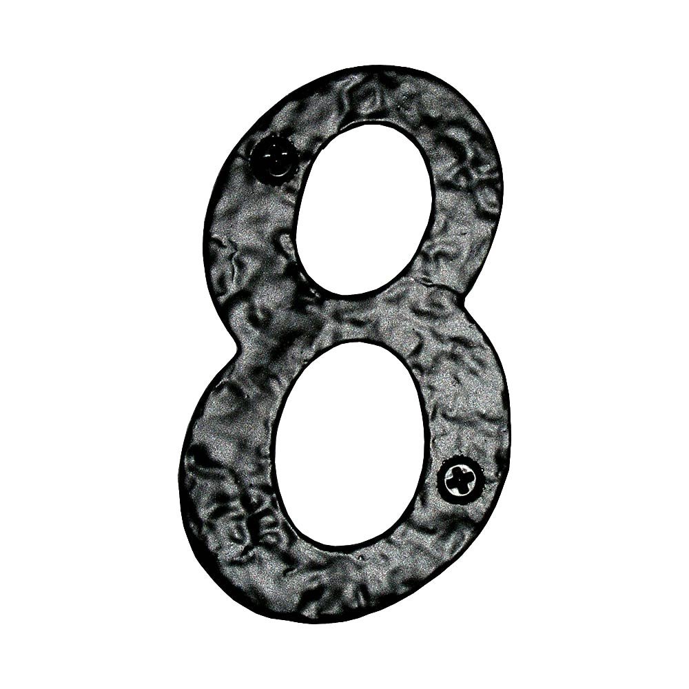 4" House Number #8 in Black