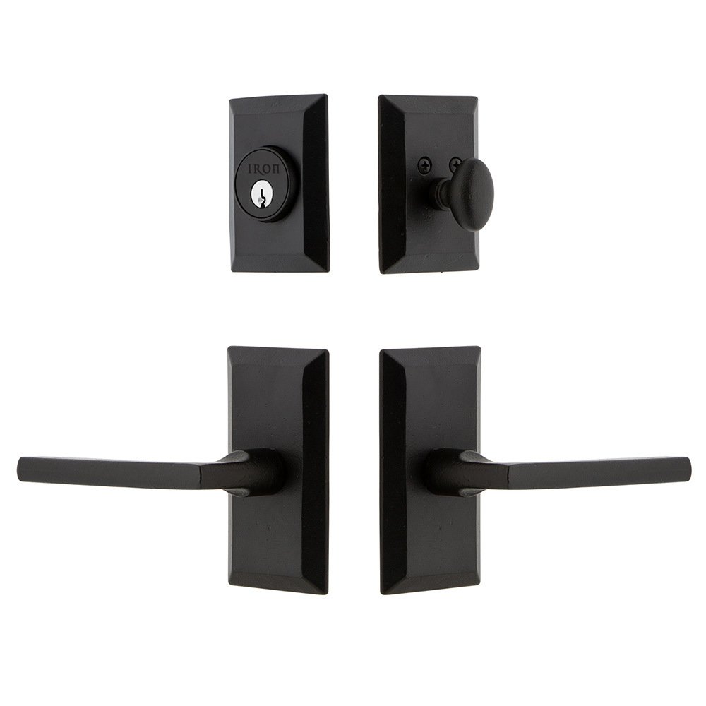 Vale Plate Combo Pack Dirk Lever in Black Iron