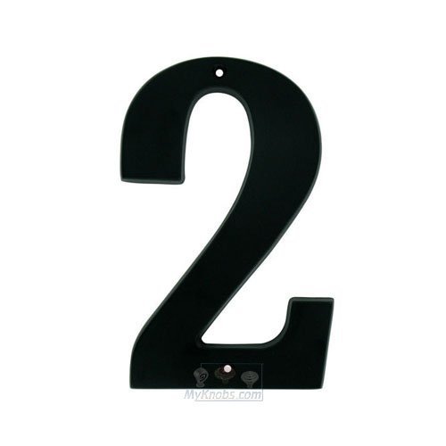 5" House Number ( 2 ) in Matte Black