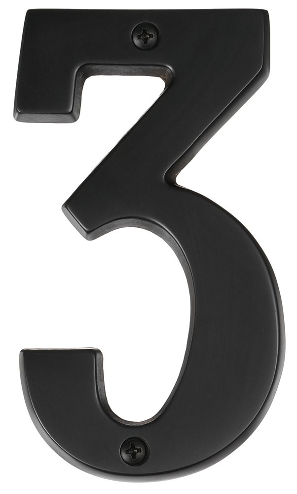 3" House Number ( 3 ) in Bronze