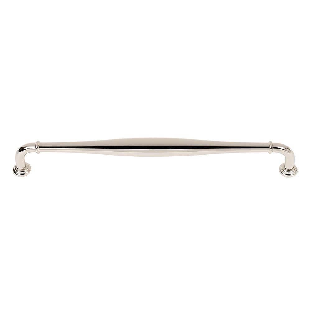 Solid Brass 18" Centers Traditional Oversized Pull in Polished Nickel