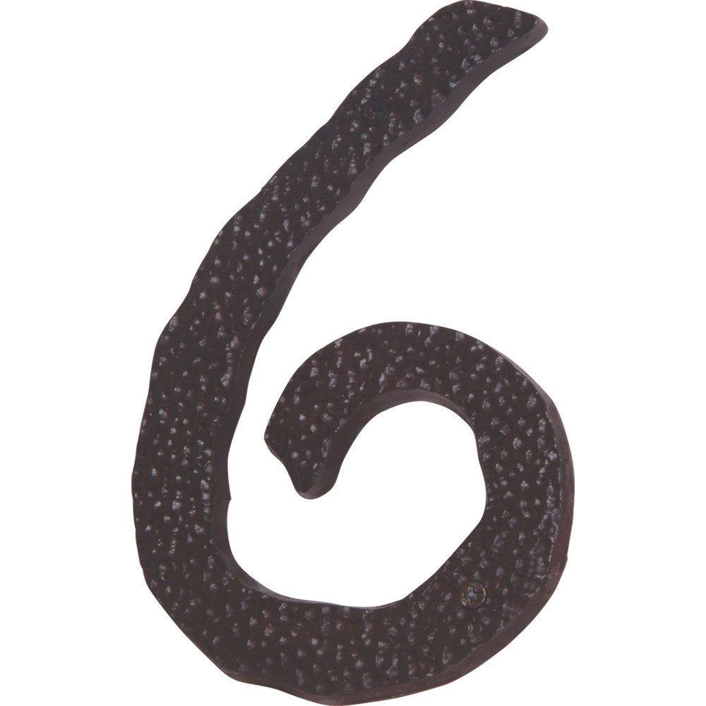 # 6 House Number in Oil Rubbed Bronze