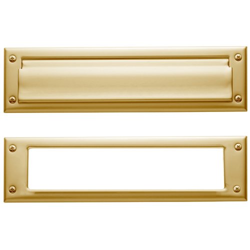 Package Size Mail Slot in PVD Lifetime Satin Brass