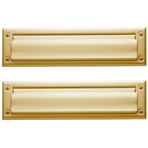 Package Size Mail Slot in PVD Lifetime Satin Brass