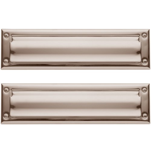 Package Size Mail Slot in Lifetime PVD Polished Nickel