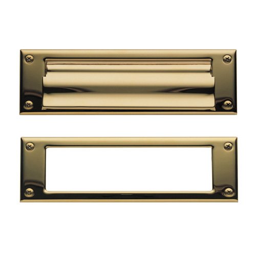 Magazine Size Mail Slot in Unlacquered Brass
