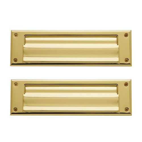Magazine Size Mail Slot in Lifetime PVD Polished Brass