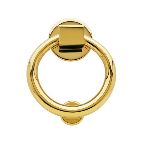 Ring Knocker in Lifetime PVD Polished Brass