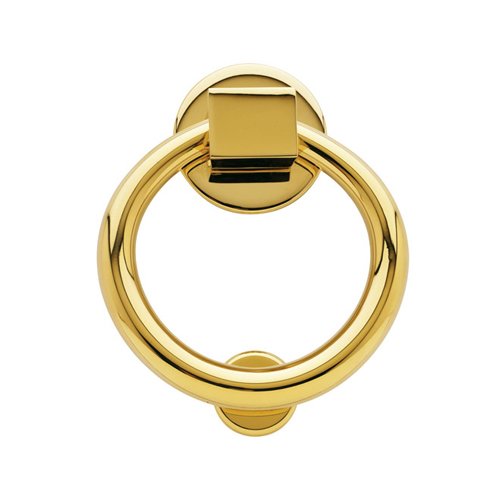 Ring Knocker in Polished Brass