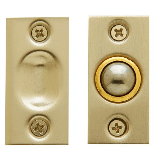 Adjustable Ball Catch (Fitted in Jamb) in PVD Lifetime Satin Brass