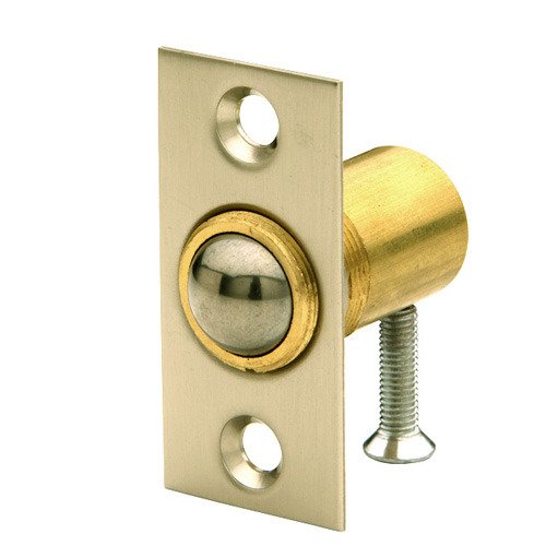 Adjustable Ball Catch (Fitted in Door) in PVD Lifetime Satin Brass