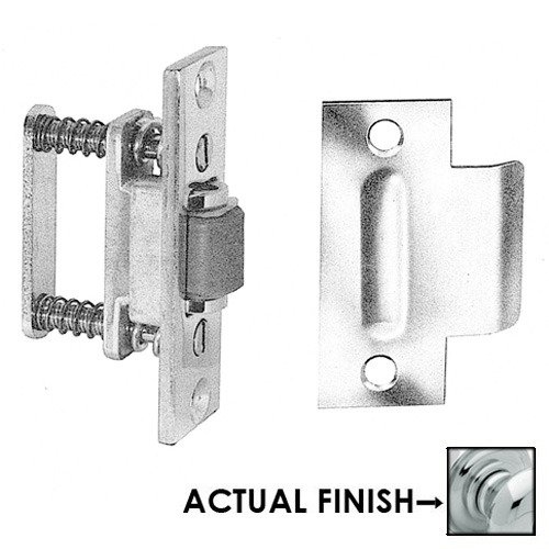 Roller Latch with T Strike in Polished Chrome