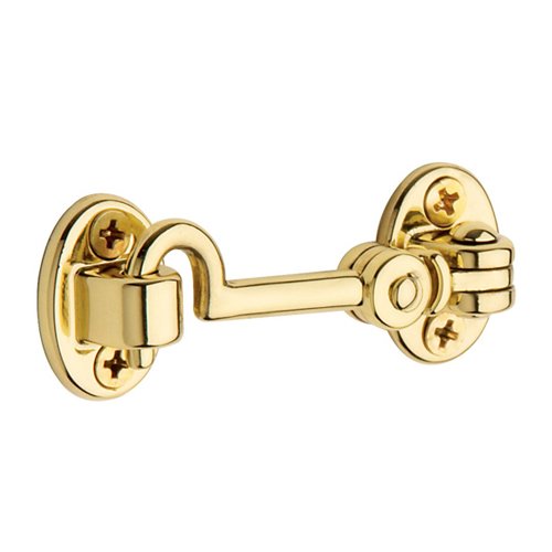 2 1/2" Swivel Type Cabin Door Hook in Polished Brass