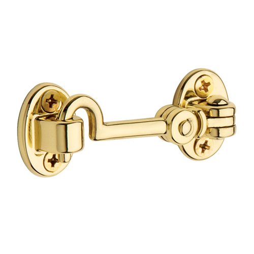 2 1/2" Swivel Type Cabin Door Hook in Unlacquered Brass