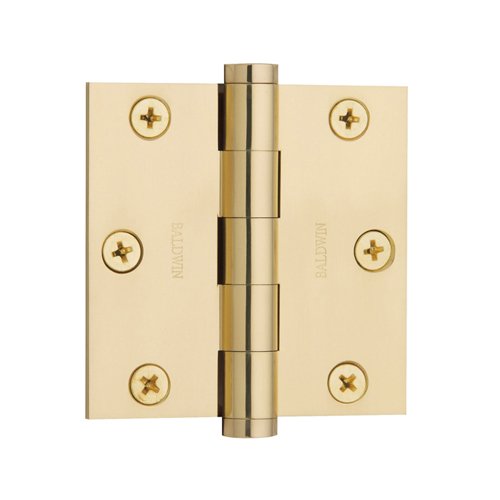 3" x 3" Square Corner Door Hinge in Unlacquered Brass (Sold Individually)