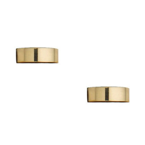 Button Tip Door Hinge Finial For Square Hinges (Sold as a Pair) in Polished Brass