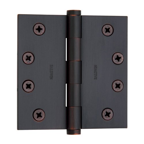 4" x 4" Square Corner Door Hinge with Non Removable Pin in Venetian Bronze (Sold Individually)