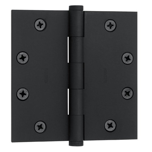 4 1/2" x 4 1/2" Square Corner Door Hinge in Satin Black (Sold Individually)
