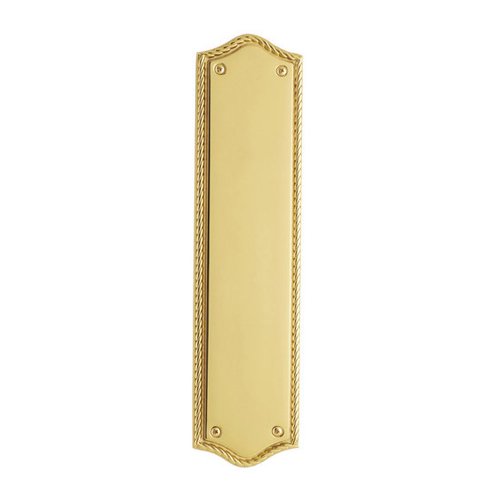 10 7/8" x 2 3/4" Bristol Push Plate in Lifetime PVD Polished Brass