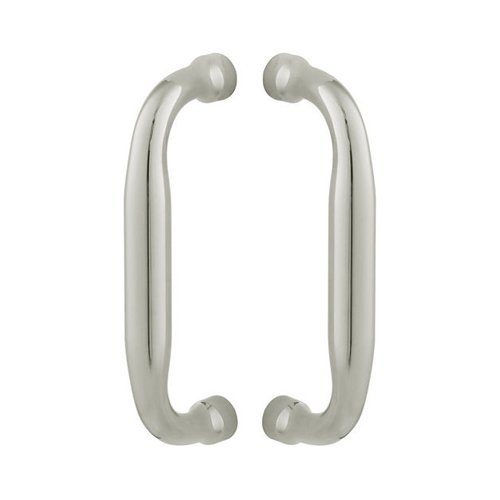 5 1/2" Centers Back to Back Door Pull in Polished Nickel
