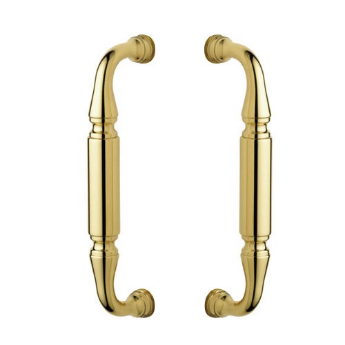 8" Centers Back to Back Door Pull in Lifetime PVD Polished Brass