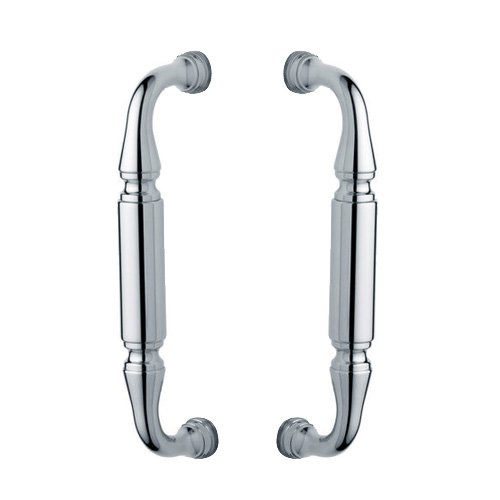 8" Centers Back to Back Glass Door Pull in Polished Chrome