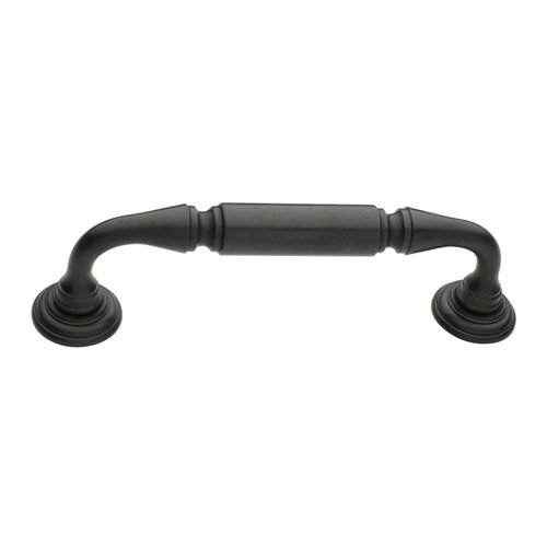 8" Centers Richmond Surface Mounted Door Pull with Rosettes in Oil Rubbed Bronze