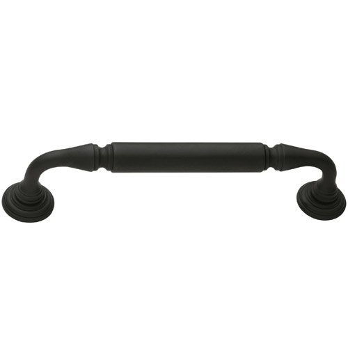 10" Centers Richmond Glass Door Pull with Rosettes in Oil Rubbed Bronze