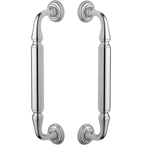 10" Centers Back to Back Door Pull in Polished Chrome
