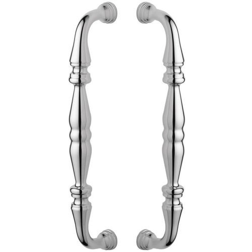 10" Centers Back to Back Glass Door Pull in Polished Chrome
