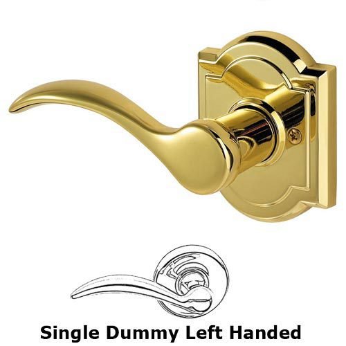 Single Dummy Tobin Door Lever in Polished Brass