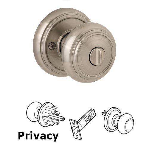 Privacy Alcott Door Knob in Satin Nickel